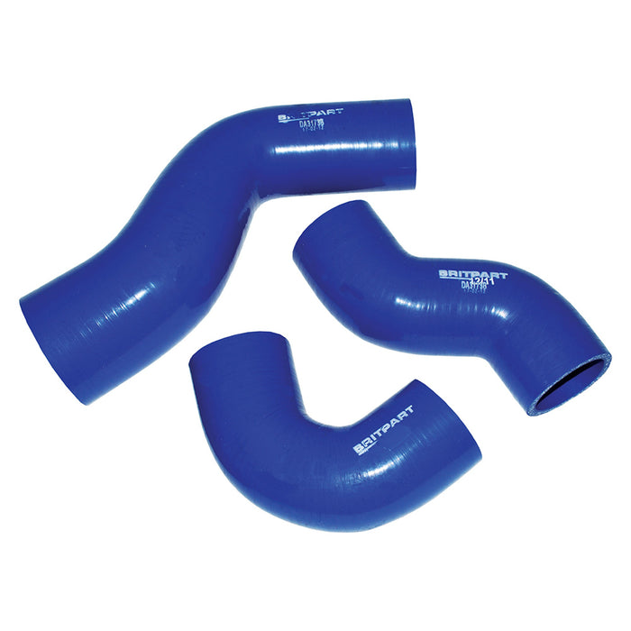 DA3173B - Silicone Turbo Hose Kit in Blue Suitable for Defender 2.5L TD5 Vehicles (3 hose kit) by AllmakesEngine Part Land Rover Range Rover Defender