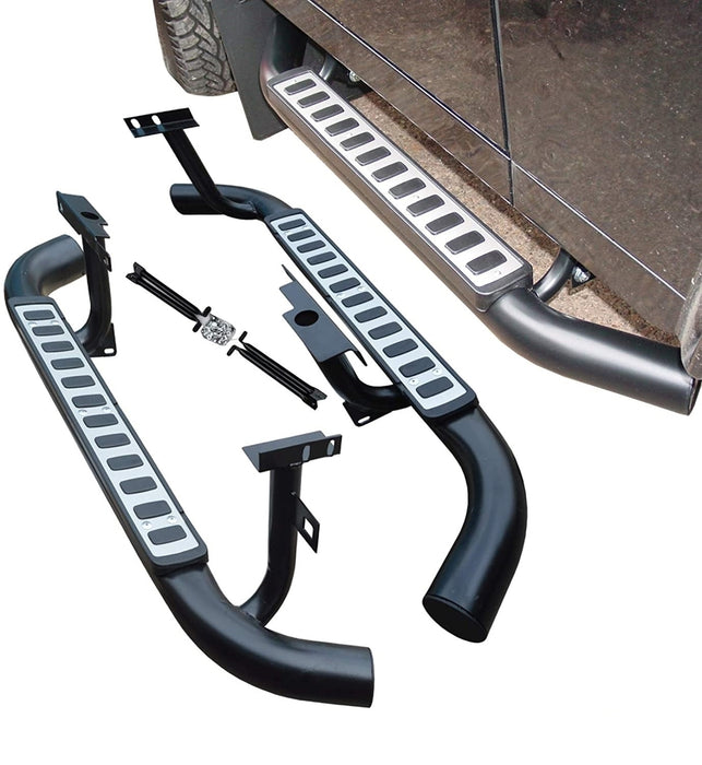 LR008379 - Side steps 90 Fire and Ice silver (pair) by TerrafirmaBody Part Land Rover Range Rover Defender