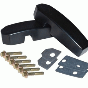 DA1142B - Defender Windscreen Brackets – Billet Aluminum (Black)