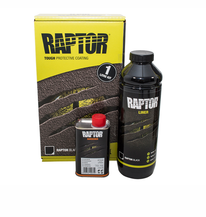 GA6497 - Raptor 1L Kit -Inc Black 750ml Liner & 250ml Hardener  by RaptorRepair & Maintenance Land Rover Range Rover