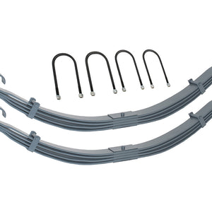 GA2003 - Parabolic springs 4 leaf pair rear (including u-bolts and nuts)