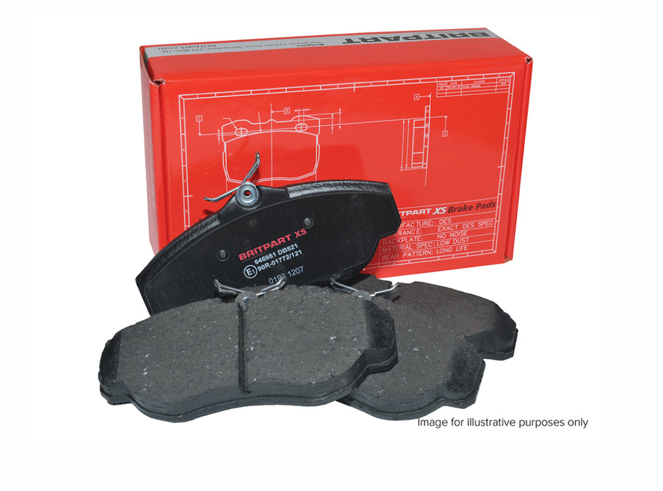 SFP500130G - Brake Pad Set - Rear - Britpart XS by Britpart XS Land Rover Range Rover Discovery, Range Rover