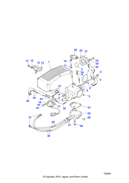 ERC6163 - hose ERC6163 GENUINE LR by Land Rover Land Rover Range Rover