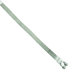 16.0081 - Gevlochten aardingsband met accuklem 300 mm lang