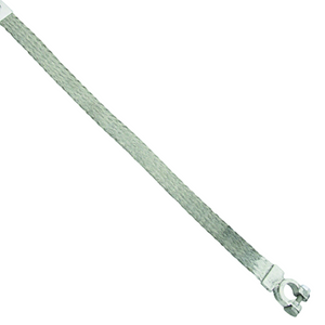 16.0081 - Braided Earth Strap with Battery Clamp 300mm long