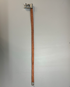 16.0085 - Braided Earth Strap with Battery Clamp 500mm long