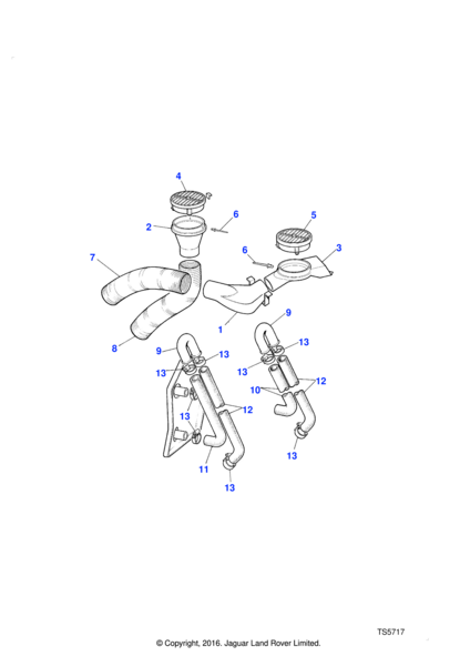 NTC2841 - Hose heater outlet GENUINE LR  by Land RoverCooling or Heating Part Land Rover Range Rover Range Rover