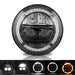 LED81 - 7" DOT DRL turn signal LED headlight (pair)  by AftermarketElectrical Part Land Rover Range Rover Defender
