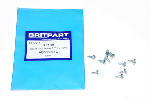 AB608031L - screw no.8 x 3/8" self tapping Electrical Part Land Rover Range Rover Defender, Discovery, Range Rover, Series