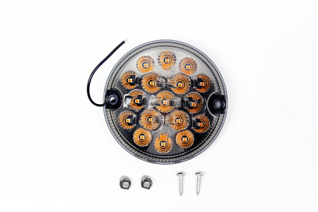 AMR6527LEDSM - 95mm LED Indicator Lights - Smoked  by WipacElectrical Part Land Rover Range Rover Defender, Series