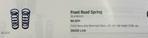 BA2231 - Front Spring Disco 2  by AftermarketSteering or Suspension Part Land Rover Range Rover Discovery
