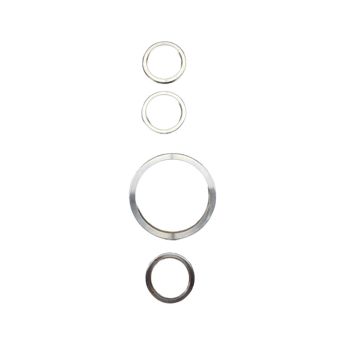BA 2702 - Aluminium Gauge Surround – With Clock – Set of 4 Interior Accessory Land Rover Range Rover Defender