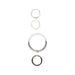 BA 2702 - Aluminium Gauge Surround – With Clock – Set of 4 Interior Accessory Land Rover Range Rover Defender