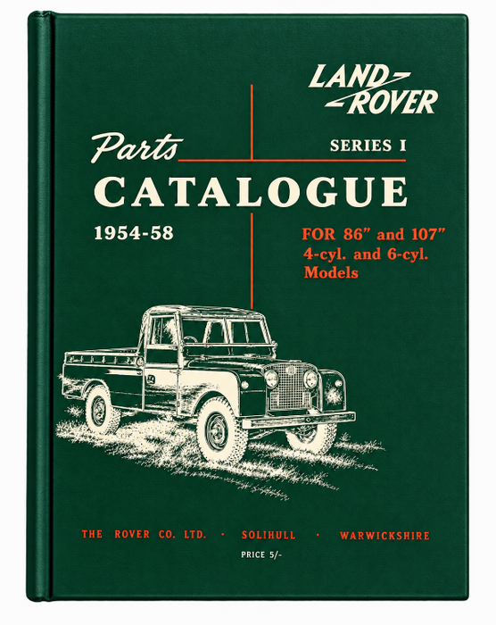 BA 3067 - Parts Catalogue S1 54-58 Accessory Land Rover Range Rover Series
