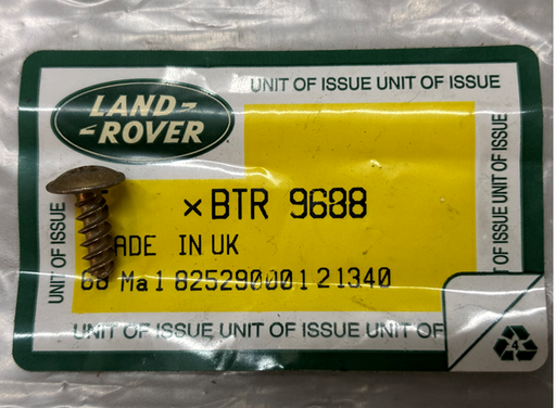 BTR9688 - Screw  by Land RoverHardware Part Land Rover Range Rover Discovery