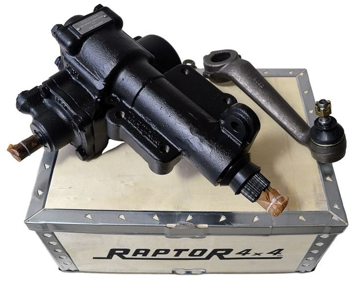 QAF500120RAP - Steering box LHD 4-bolt new incl. droparm  by RaptorSteering or Suspension Part Land Rover Range Rover Defender, Discovery, Range Rover