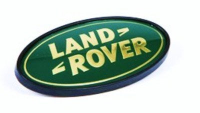 DAH100680LR - badge oval LR gold on green  by Land RoverBody Part Land Rover Range Rover Defender, Range Rover, Range Rover Sport