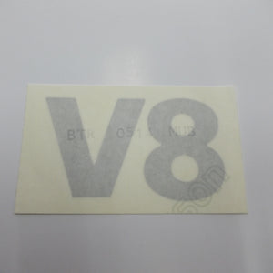 BTR514MUB - Badge V8 silver (10cm)