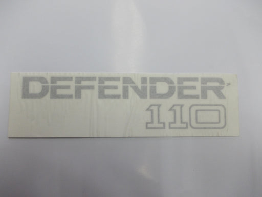 BTR1049LR - Decal badge tape "Defender 110" silver on clear (27cm)  by Land RoverAccessory Land Rover Range Rover Defender