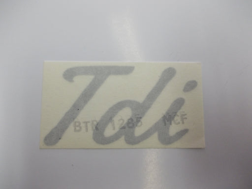 BTR1285MCF - Decal – Turbocharger TDi – Silver Body Part Land Rover Range Rover Discovery
