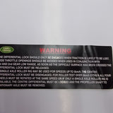 BTR2308 - Instruction plate GENUINE LR (17cm)