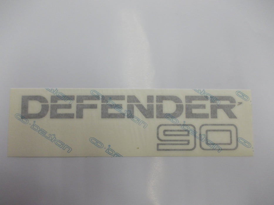 BTR2981LVALR - Adhesive Tape Logo Badge Light Grey Decal (27cm) - 90 Electrical Part Land Rover Range Rover Defender