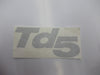 DAF105360MMG - decal "TD5" silver Body Part Land Rover Range Rover 