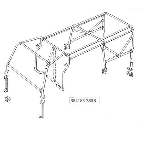 RBL1837SSS - Roll Cage - Similar to L109  by Safety DevicesSafety or Security Part Land Rover Range Rover Defender