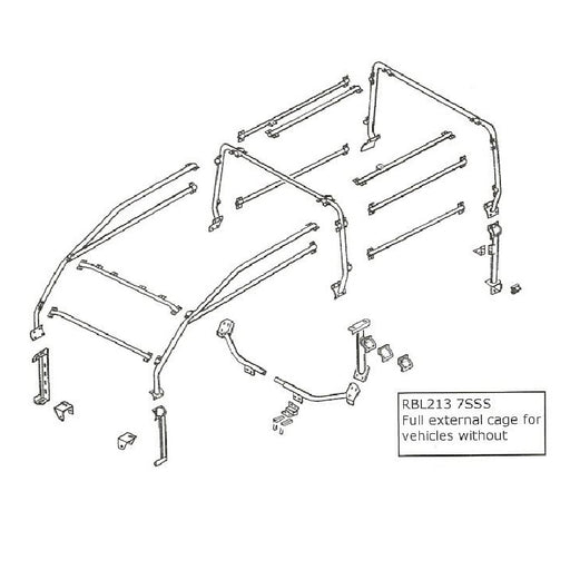 RBL2137SSS - Roll Cage – External – Non-Bulkhead Body Part Land Rover Range Rover Defender