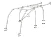 RBL0816SSS - Roll Cage – Internal – 5-Door Post-95 Rear A/C Body Part Land Rover Range Rover Discovery