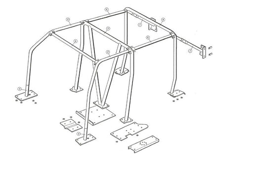 RBL2167SSS - Roll Cage – Internal – 5-Door – Td5 Body Part Land Rover Range Rover Discovery