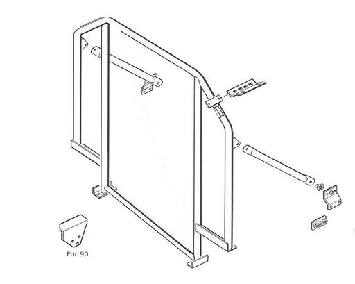 RBL0334SSS - Roll Bar – With Headlining – No Diagonal Body Part Land Rover Range Rover Defender