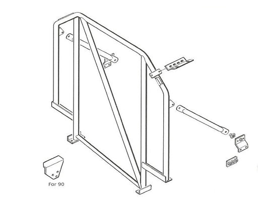 RBL0335SSS - Roll Bar – With Headlining – With Diagonal Body Part Land Rover Range Rover Defender