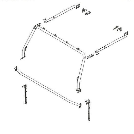 RBL1383SSS - Roll Cage - Front Cage - Fits H/Top and CSW  by Safety DevicesSafety or Security Part Land Rover Range Rover Defender