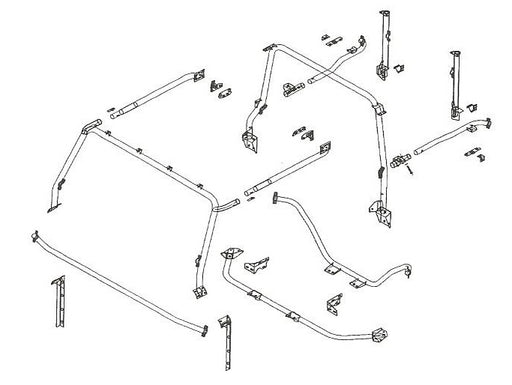 RBL1387SSS - Roll Cage - Rear Cage - Fits H/Top and CSW 90 Only  by Safety DevicesSafety or Security Part Land Rover Range Rover Defender