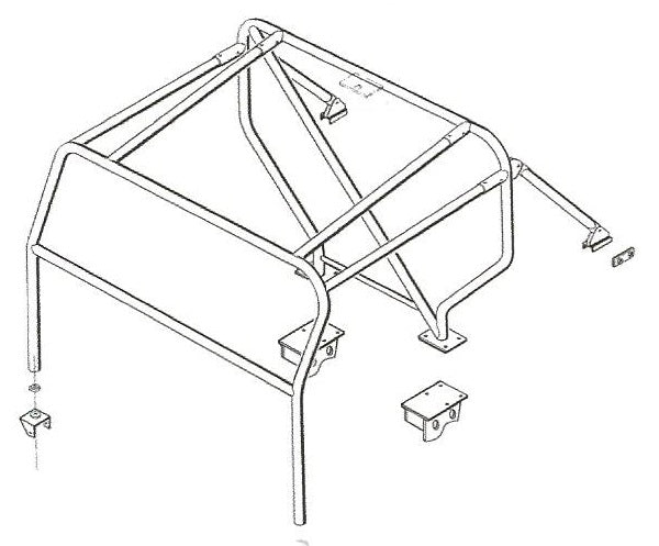 RBL1536SSS - Roll Cage - Truck Cab 2" Tube  by Safety DevicesBody Part Land Rover Range Rover Defender