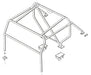 RBL1536SSS - Roll Cage – Truck Cab – 2" Tube  by Safety DevicesBody Part Land Rover Range Rover Defender