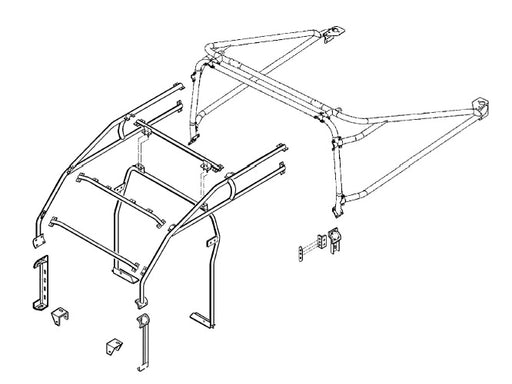 RBL2477SSS - Roll Cage – Crew Cab – UK Type  by Safety DevicesBody Part Land Rover Range Rover Defender