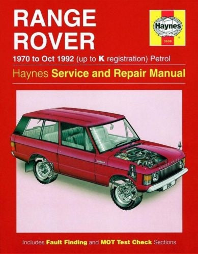 BA 3088 - Haynes Manual Range Rover Classic 70>92 Petrol  by Haynes Land Rover Range Rover Range Rover