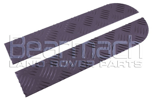 BA 4022B - Standard Bumper end plate protector (pair) Black 2mm Body Part Land Rover Range Rover Defender, Series