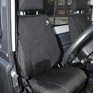 DA2818BLACK - Waterproof Seat Covers Front Black - Defender