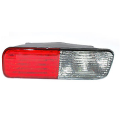 XFB000720 - lamp bumper achter RH D2 3A> Rood/Wit in bumper