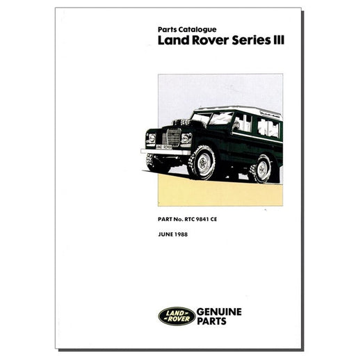 RTC9841CE - Parts Catalogue - Brooklands - Series 3  by BrooklandsRepair & Maintenance Land Rover Range Rover Defender, Series