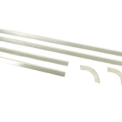 BA 1900 - Kit Bevestiging Glas Safari Deur Aluminium Strips