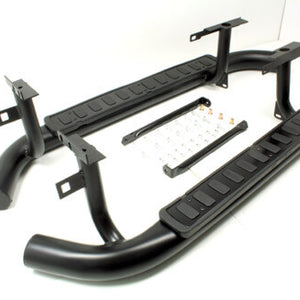 LR008379B - Side Steps -90 - Black Fire & Ice Style (pair)