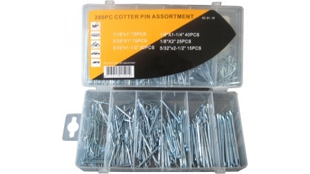 40.81.19 - 280-delige splitpen assortiment Transmission or Drivetrain Part Land Rover Range Rover Defender, Discovery, Freelander 1, Range Rover, Range Rover Sport, Range Rover Evoque, Range Rover Velar, Series