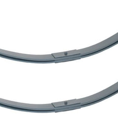 GPB001 - Parabolic springs 2 leaf pair front (including U-bolts & nuts)