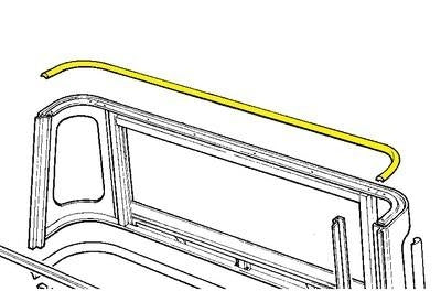 LR053827 - Upper cantrail seal  by PR2 Allmakes OEBody Part Land Rover Range Rover Defender, Series