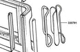CHB500040 - Glass seal EPDM OEM  by AllMakes OEBody Part Land Rover Range Rover Defender, Series