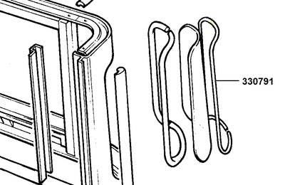 CHB500040 - Glass seal EPDM  by Allmakes OEBody Part Land Rover Range Rover Defender, Series